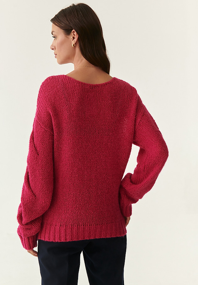 SWETER DAMSKI Z WEŁNĄ NOMO SWETER DAMSKI Z WEŁNĄ NOMO RÓŻOWY 2