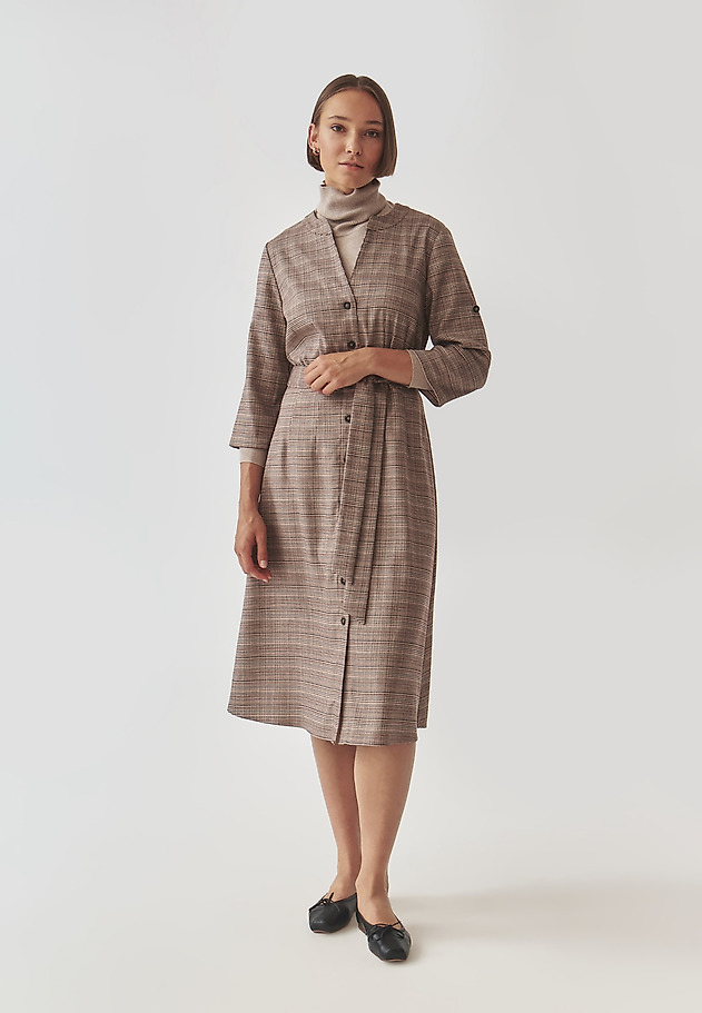 CHECKERED FABRIC DRESS - MANKIRI CHECKERED FABRIC DRESS - MANKIRI MULTIKOLOR 2