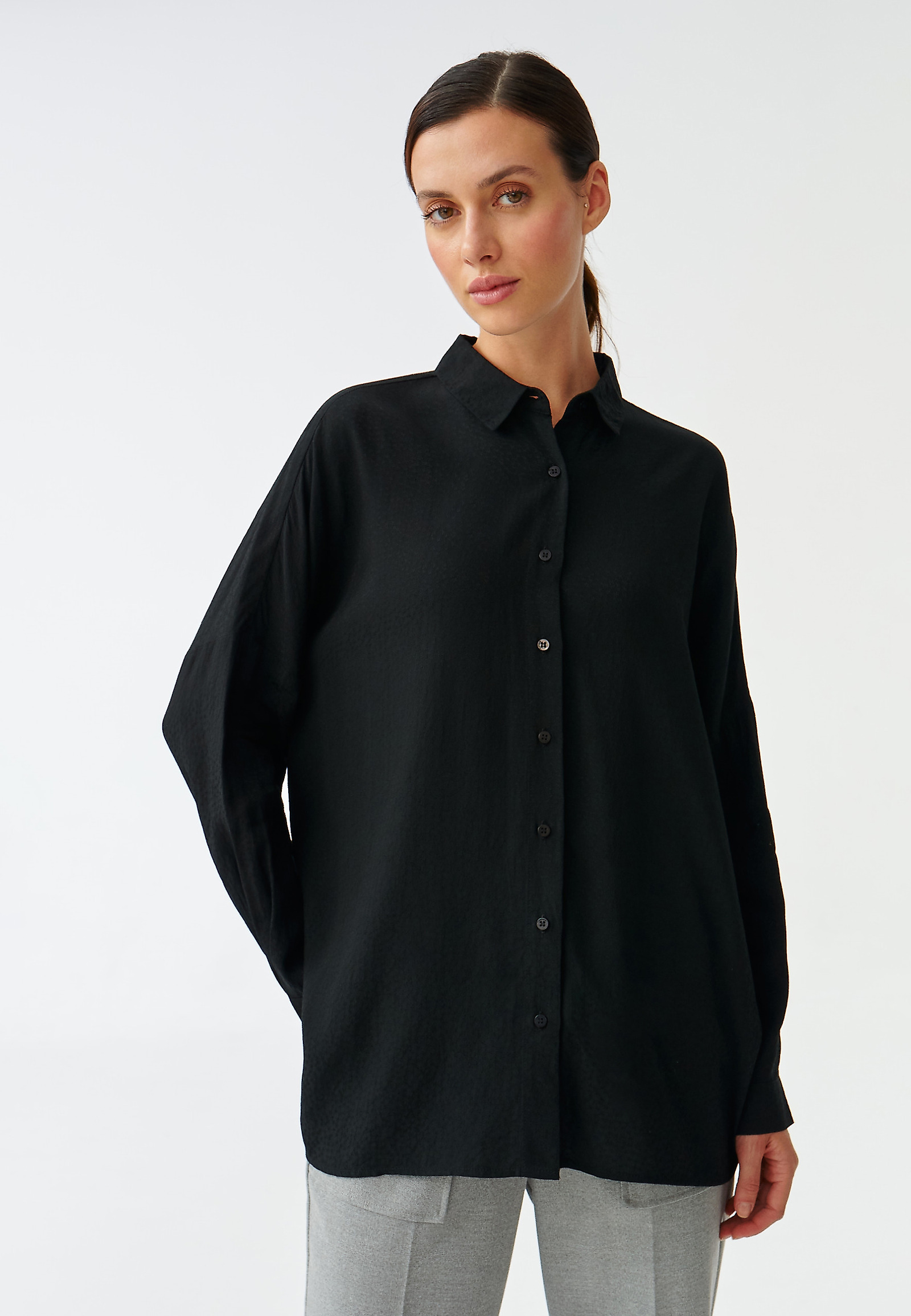 OVERSIZED LADIES’ SHIRT TRIKITI 1 OVERSIZED LADIES’ SHIRT TRIKITI 1 BLACK 91603