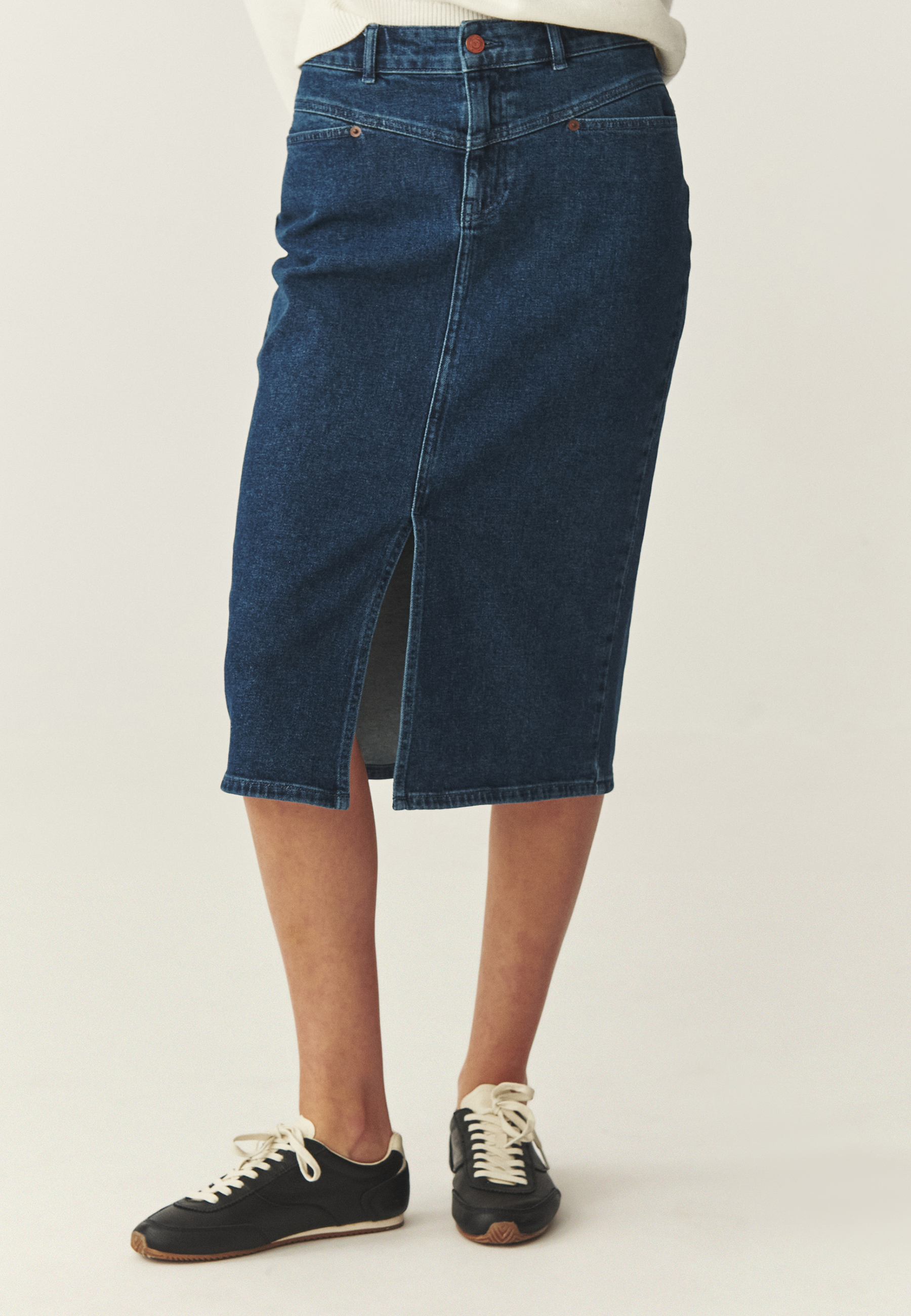 FUSTĂ MIDI DIN DENIM - MEDIANARIA BLEUMARIN 2