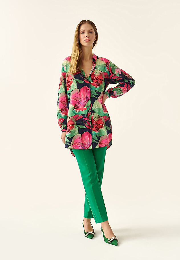 LADIES' FLORAL PRINTED SHIRT MALIBU LADIES' FLORAL PRINTED SHIRT MALIBU MULTIKOLOR 1