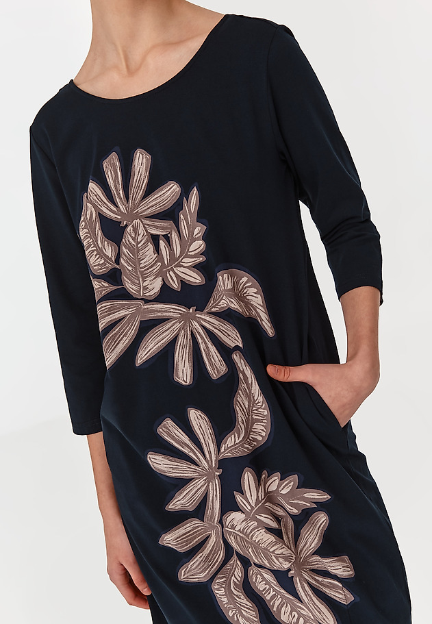 LADIES' KNITTED DRESS KOKA LADIES' KNITTED DRESS KOKA GRANATOWY 3