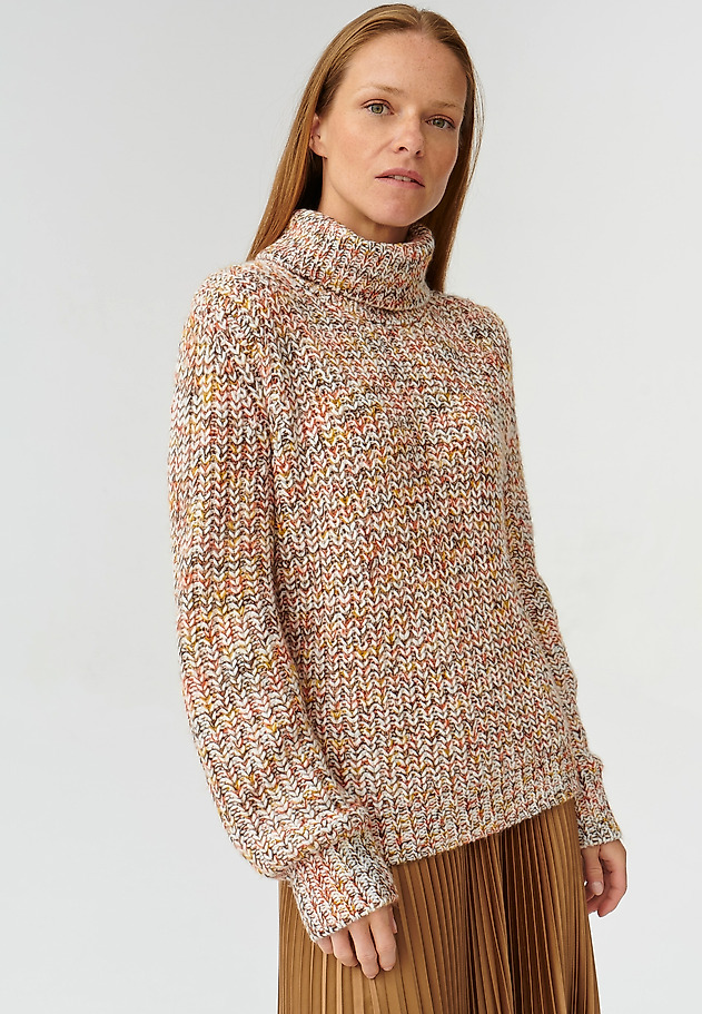 MELANŻOWY SWETER DAMSKI OVERSIZE SPINOLO MELANŻOWY SWETER DAMSKI OVERSIZE SPINOLO MULTIKOLOR 3