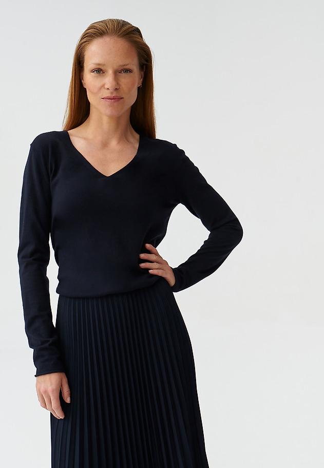 LADIES’ MIDI DRESS WITH LONG SLEEVES NAVISERA LADIES’ MIDI DRESS WITH LONG SLEEVES NAVISERA GRANATOWY 4