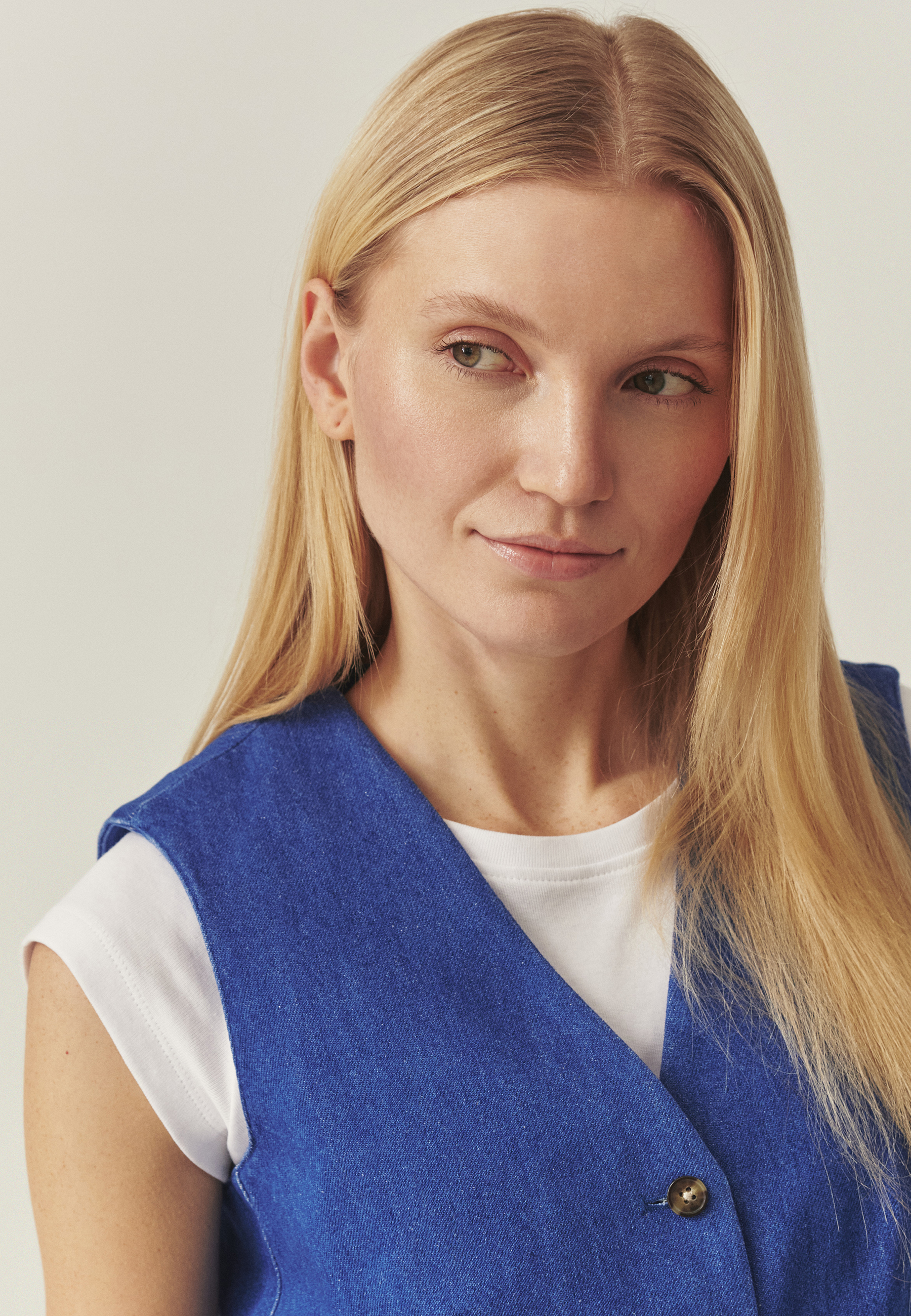 VESTĂ DIN DENIM — RONITA ALBASTRU 2