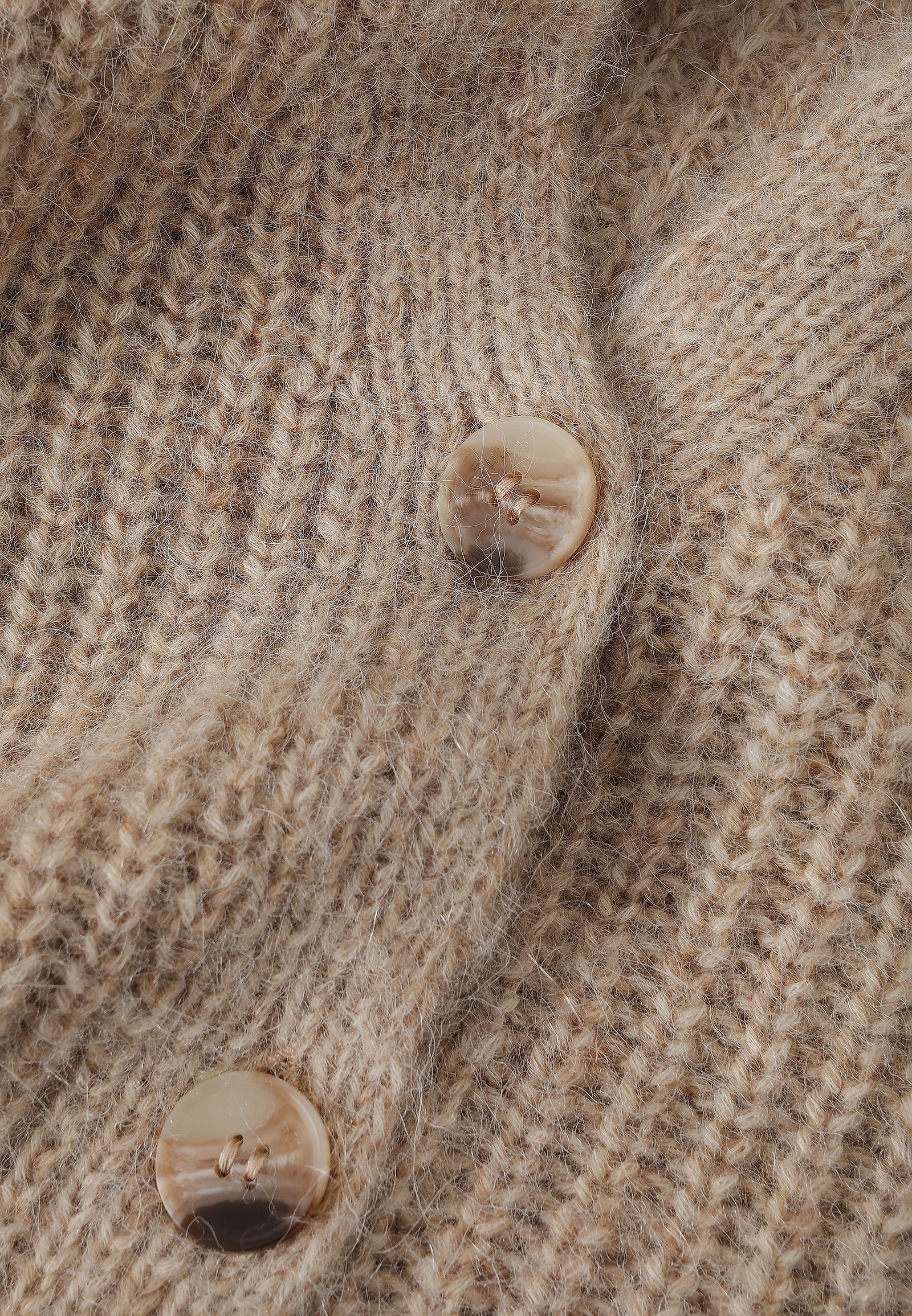 WOOL AND ALPACA CARDIGAN - ADISON WOOL AND ALPACA CARDIGAN - ADISON BEIGE 113752
