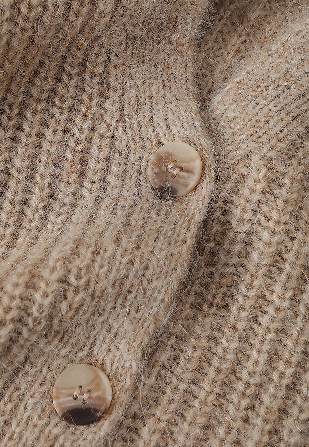 WOOL AND ALPACA CARDIGAN - ADISON WOOL AND ALPACA CARDIGAN - ADISON BEIGE 8