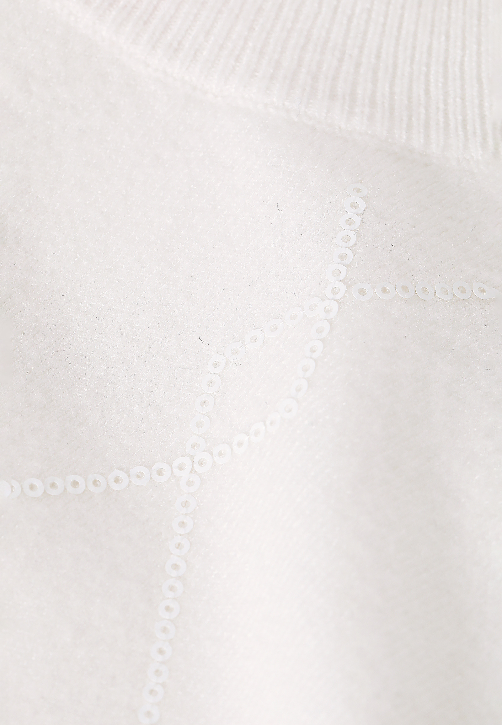 SWETER DAMSKI W CEKINOWE ROMBY CEKIRO SWETER DAMSKI W CEKINOWE ROMBY CEKIRO BIAŁY 92627