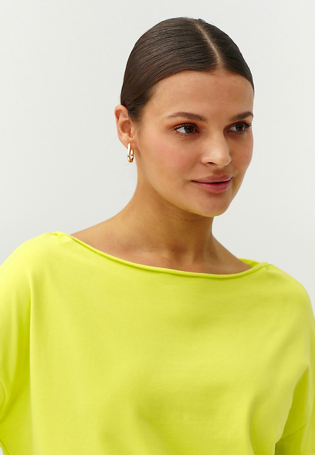 LADIES’ SWEATSHIRT WITH BOAT NECKLINE - MALI LADIES’ SWEATSHIRT WITH BOAT NECKLINE - MALI GREEN 1