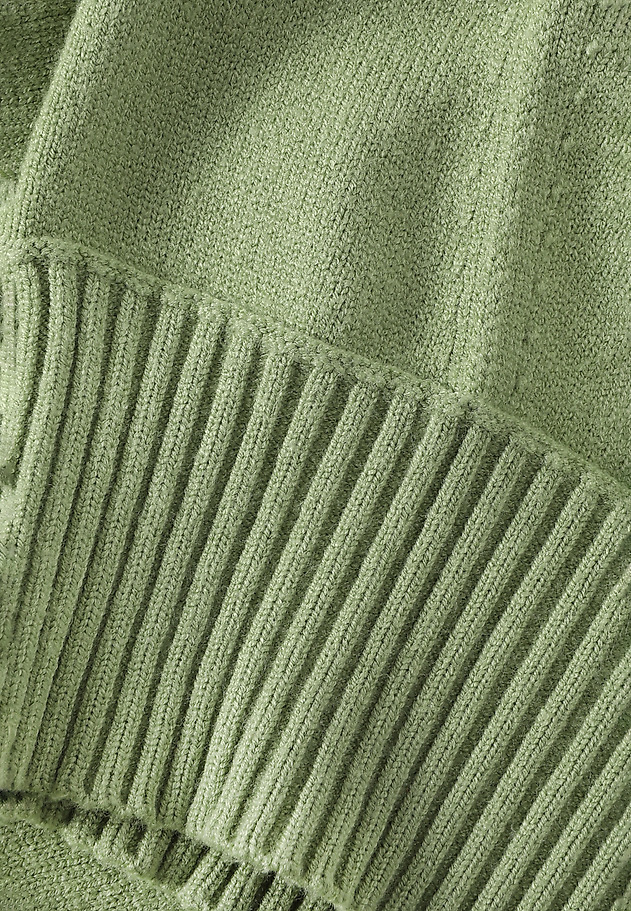 CLASSIC SWEATER WITH A ROUND NECKLINE - ROSIE CLASSIC SWEATER WITH A ROUND NECKLINE - ROSIE ZIELONY 7