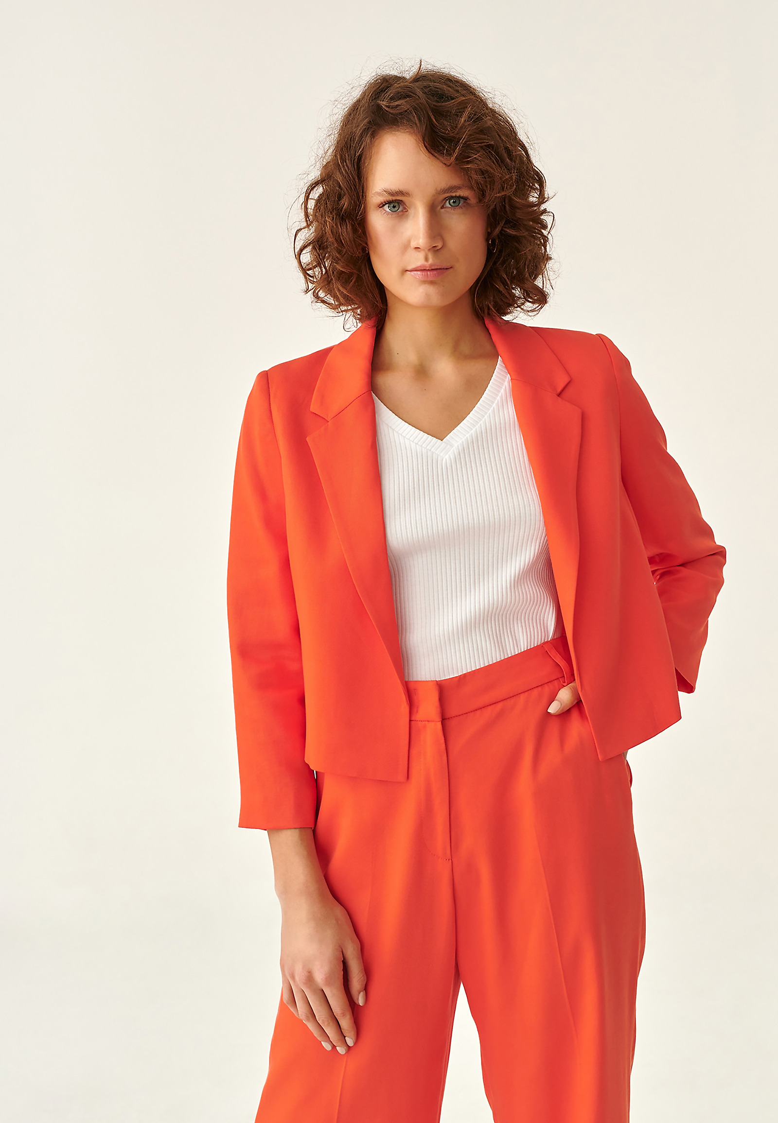 HÖLGYEK RÖVID BLAZER BONA HÖLGYEK RÖVID BLAZER BONA NARANCSSÁRGA 93456