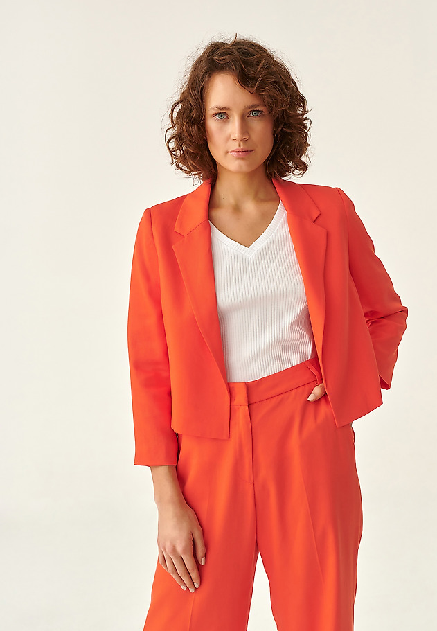 LADIES' SHORT BLAZER BONA LADIES' SHORT BLAZER BONA POMARAŃCZOWY 1