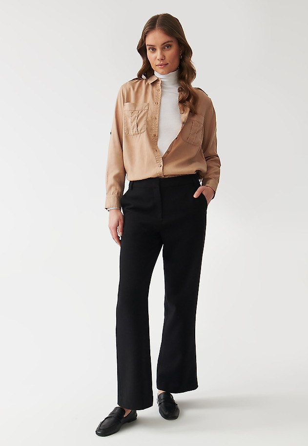 LADIES’ SHIRT WITH EPAULETTES - KORSANA LADIES’ SHIRT WITH EPAULETTES - KORSANA BEŻOWY 2