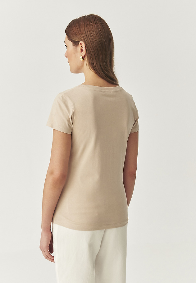 COTTON T-SHIRT - ANTONIA COTTON T-SHIRT - ANTONIA BEŻOWY 3