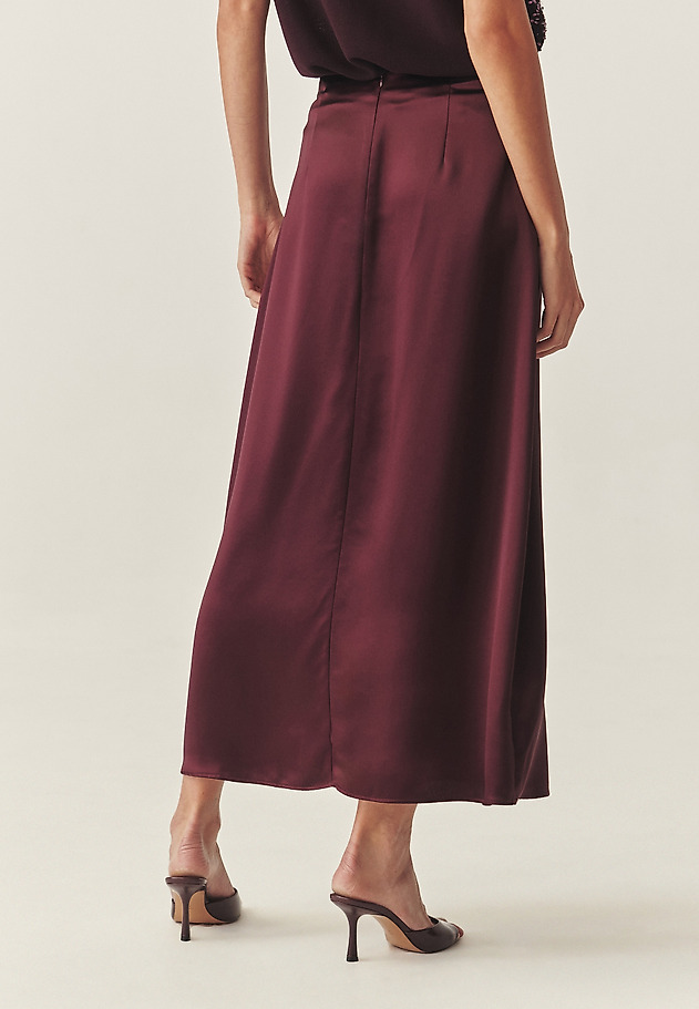 SATIN MAXI SKIRT - LUKSA SATIN MAXI SKIRT - LUKSA RED 4