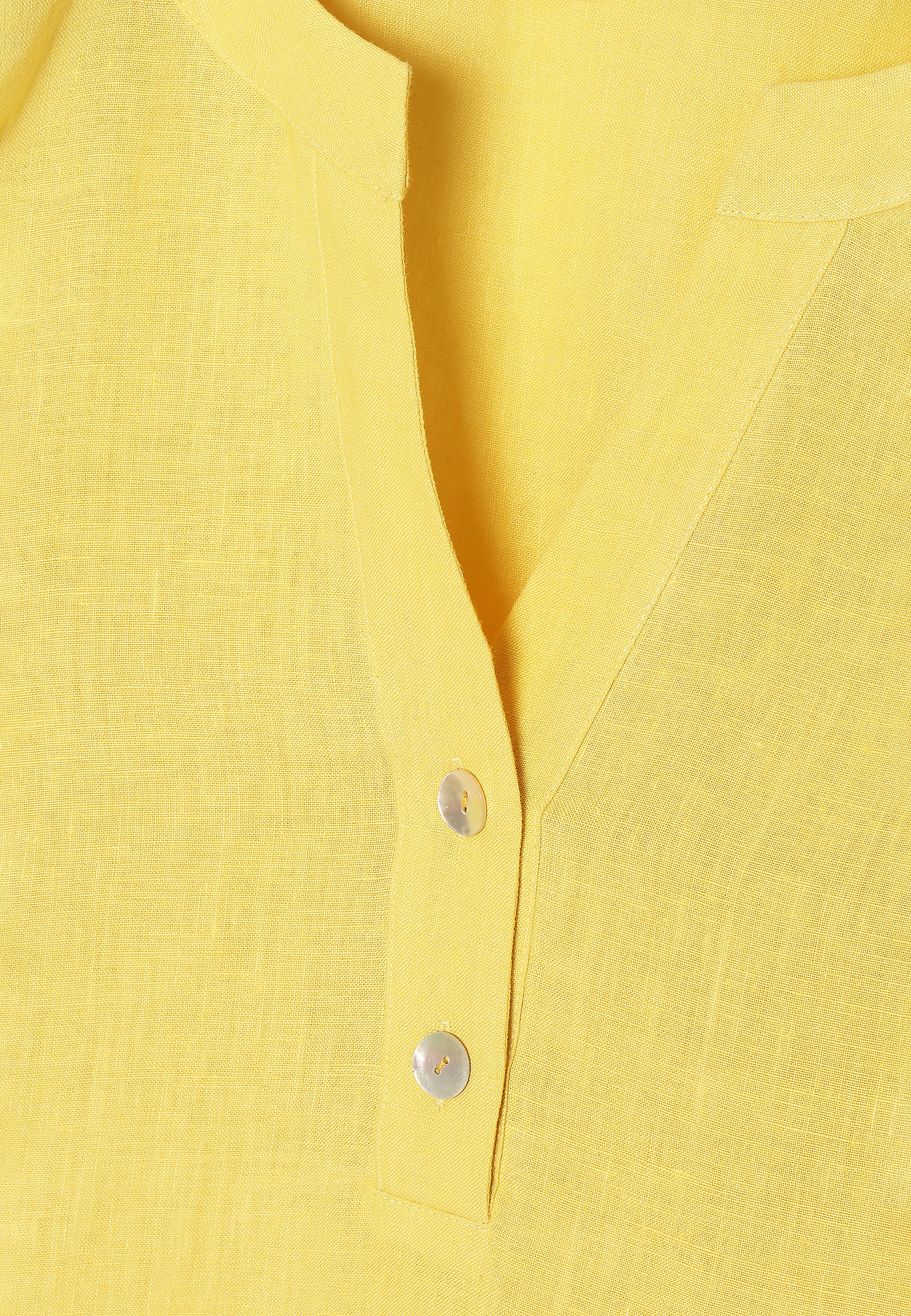 LADIES' LINEN BLOUSE ALMERA LADIES' LINEN BLOUSE ALMERA YELLOW 79138