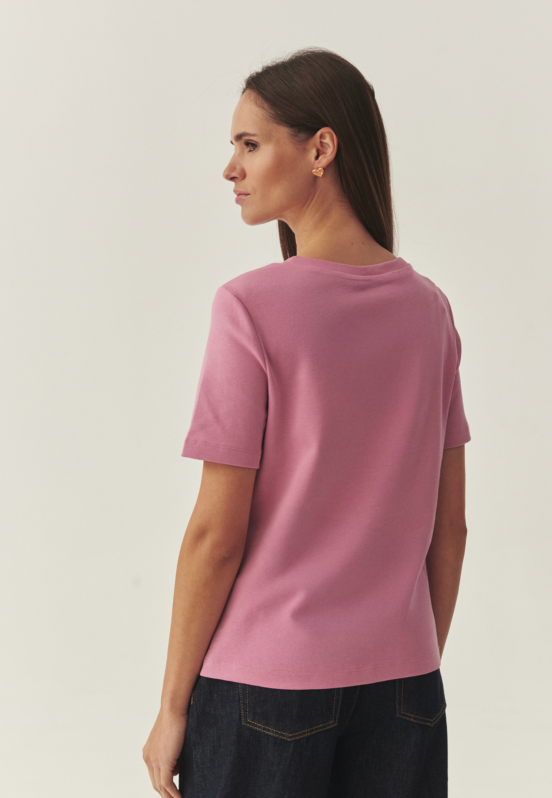 BAWEŁNIANY T-SHIRT Z NADRUKIEM I SEKRETNĄ WSZYWKĄ - AJMIRJA 2 RÓŻOWY 2