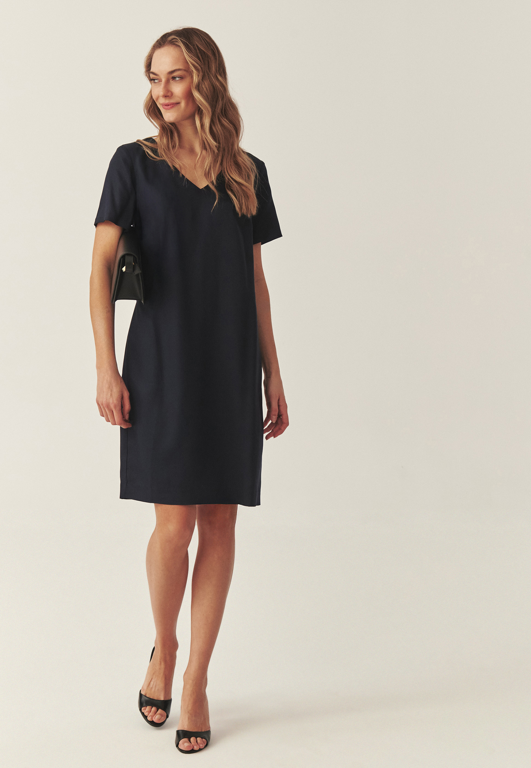 LEATHER BELT WITH BUCKLE - TIMONA 2 NAVY BLUE 2