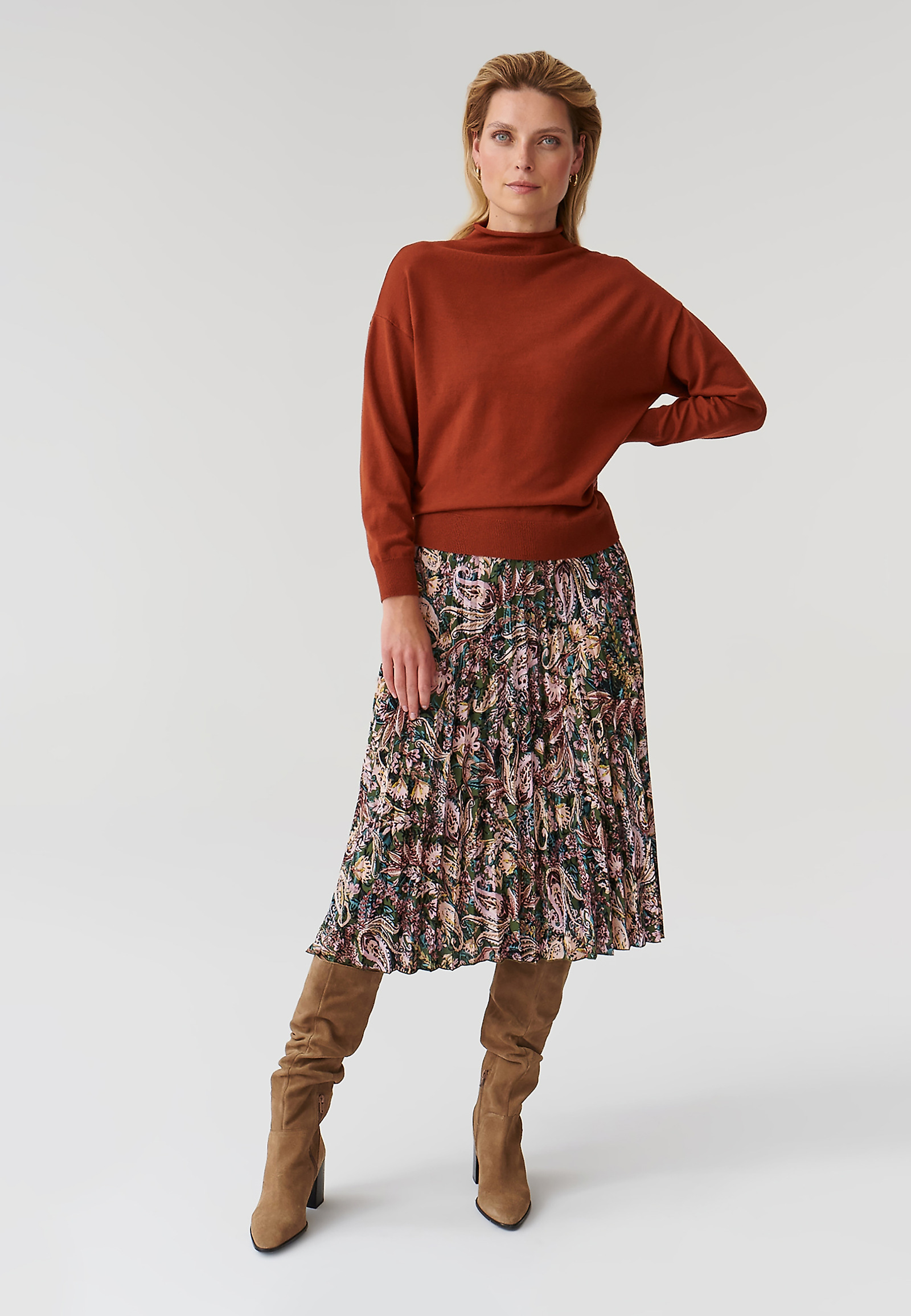 LADIES’ HALF TURTLENECK NAVI LADIES’ HALF TURTLENECK NAVI ORANGE 90489