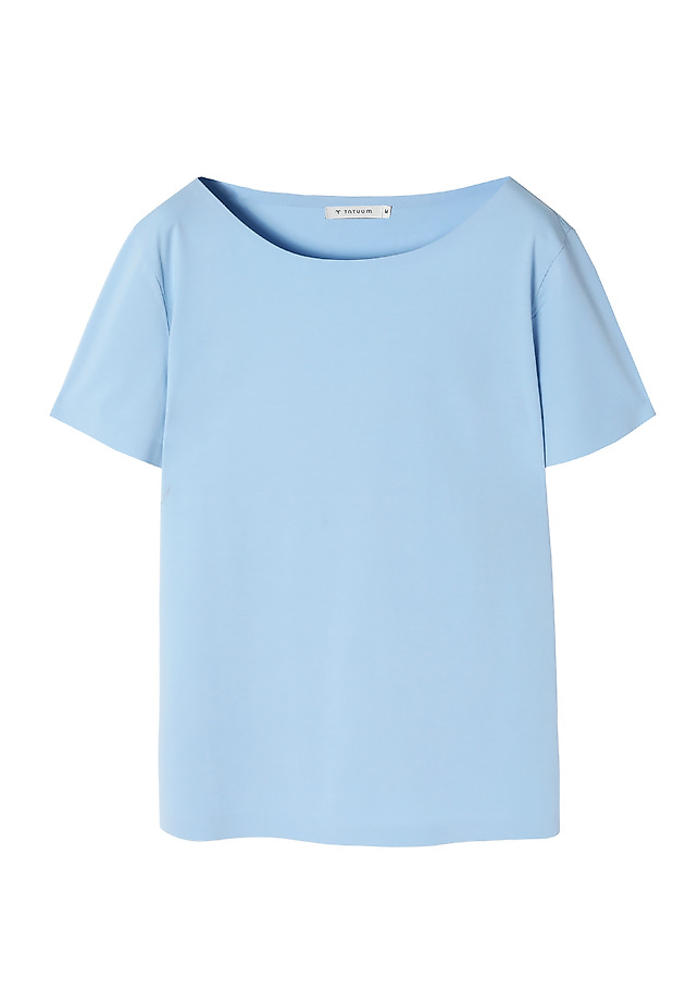 LADIES’ BLOUSE WITH SEAMLESS FINISH - MIKAJA LADIES’ BLOUSE WITH SEAMLESS FINISH - MIKAJA BLUE 5