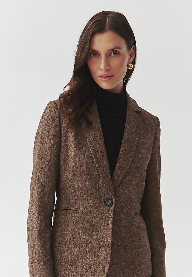 LADIES' FABRIC JACKET WITH RIBBED INSERT — SUZIKA 1 LADIES' FABRIC JACKET WITH RIBBED INSERT — SUZIKA 1 MULTIKOLOR 1