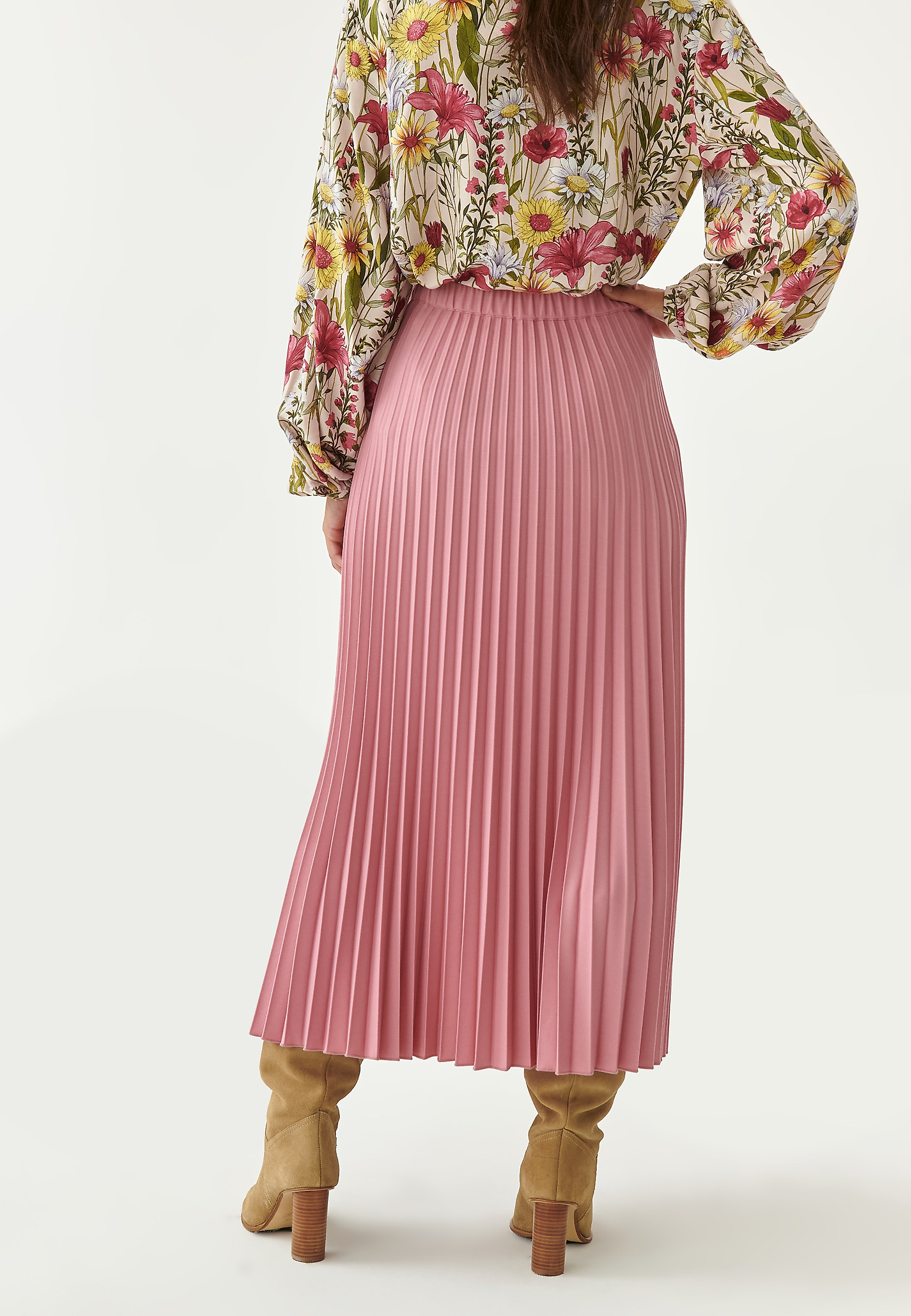 PLISOWANA SPÓDNICA MIDI SEMINA PLISOWANA SPÓDNICA MIDI SEMINA RÓŻOWY 81401