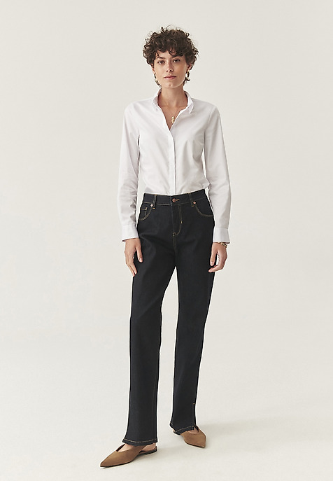 DENIMOWE SPODNIE Z PROSTĄ NOGAWKĄ - LASSI 1 DENIMOWE SPODNIE Z PROSTĄ NOGAWKĄ - LASSI 1