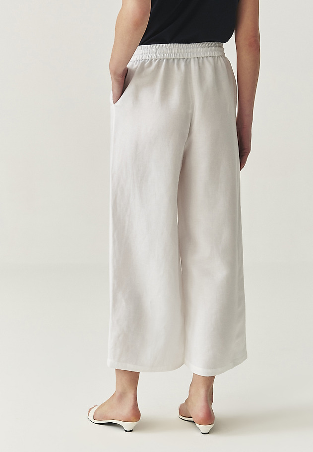 WIDE LEG TROUSERS - PULIO WIDE LEG TROUSERS - PULIO BIAŁY 3