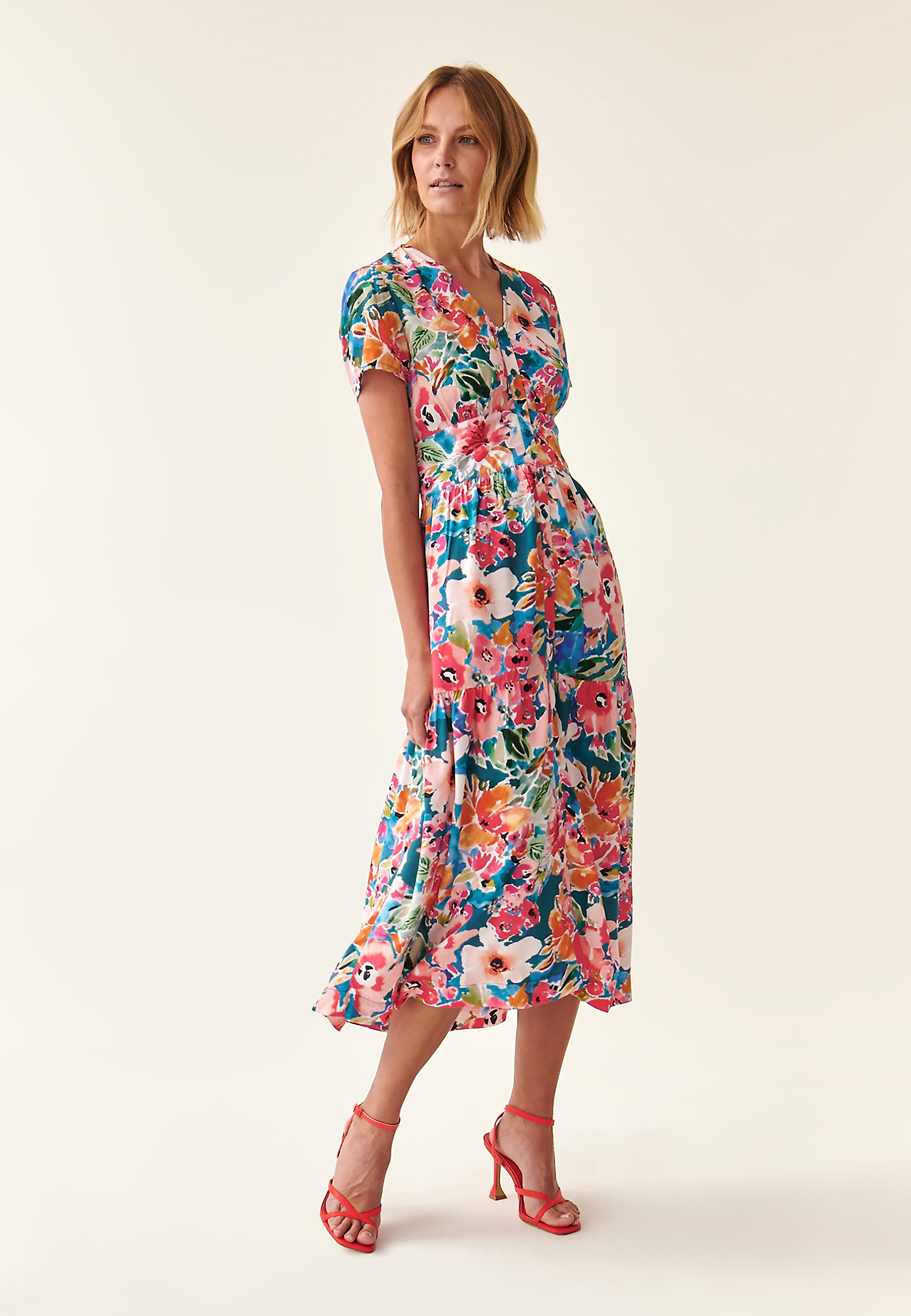 LADIES' PRINTED DRESS KAMDI 1 LADIES' PRINTED DRESS KAMDI 1 MULTICOLOR 87515