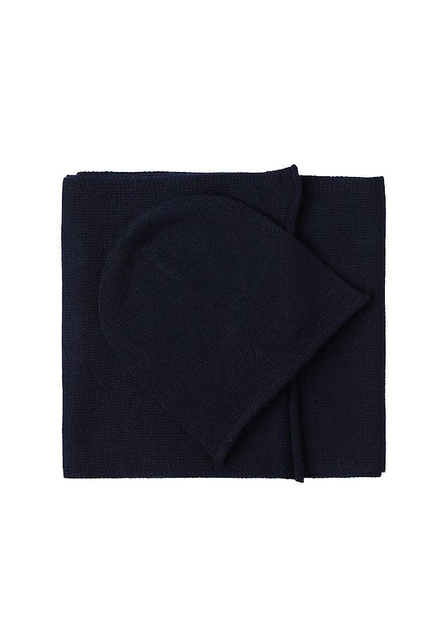 CLASSIC WOOL SCARF - ADVOPER 1 CLASSIC WOOL SCARF - ADVOPER 1 NAVY BLUE 4