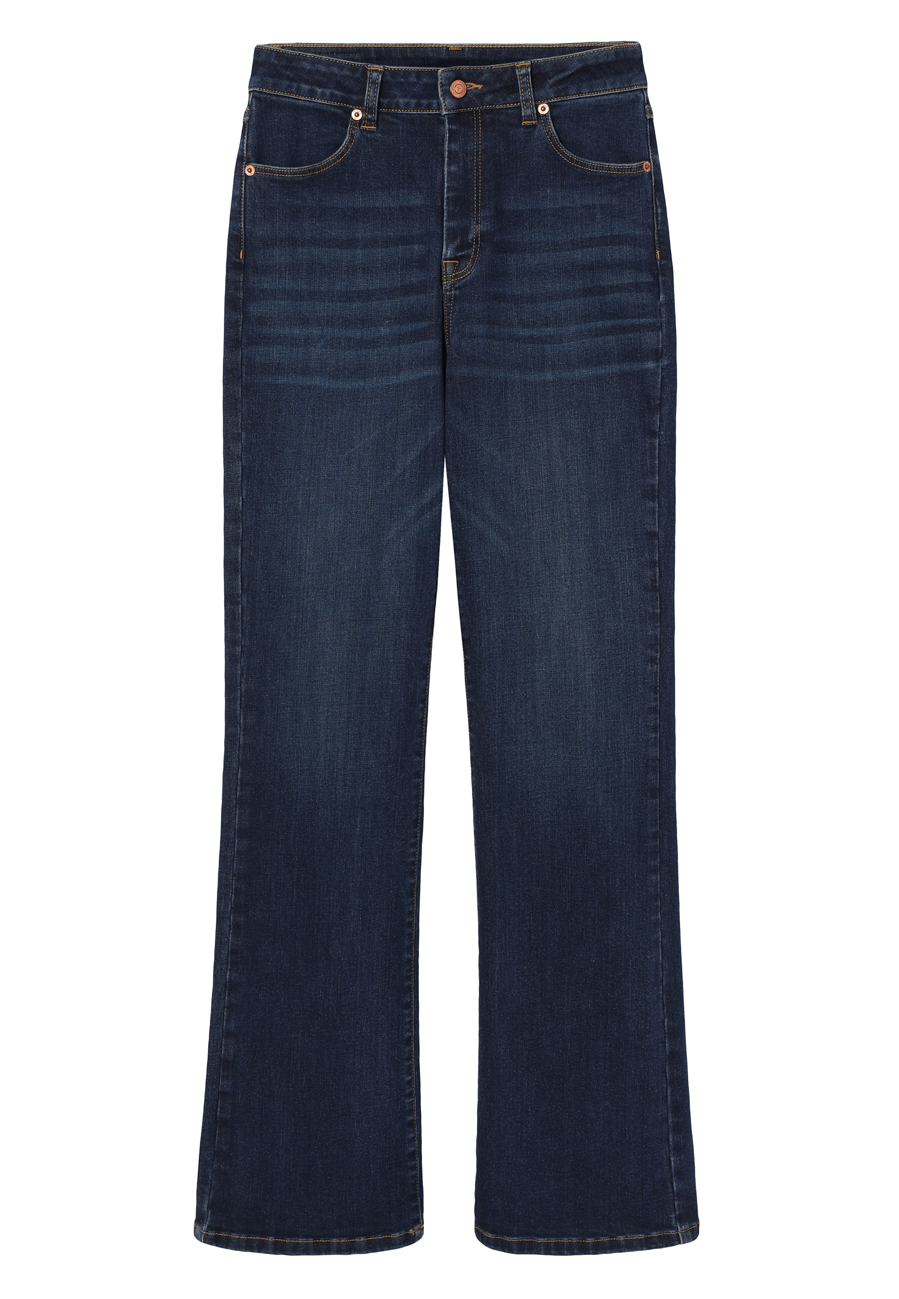 DENIMOWE SPODNIE FLARE - RIFONO GRANATOWY 2