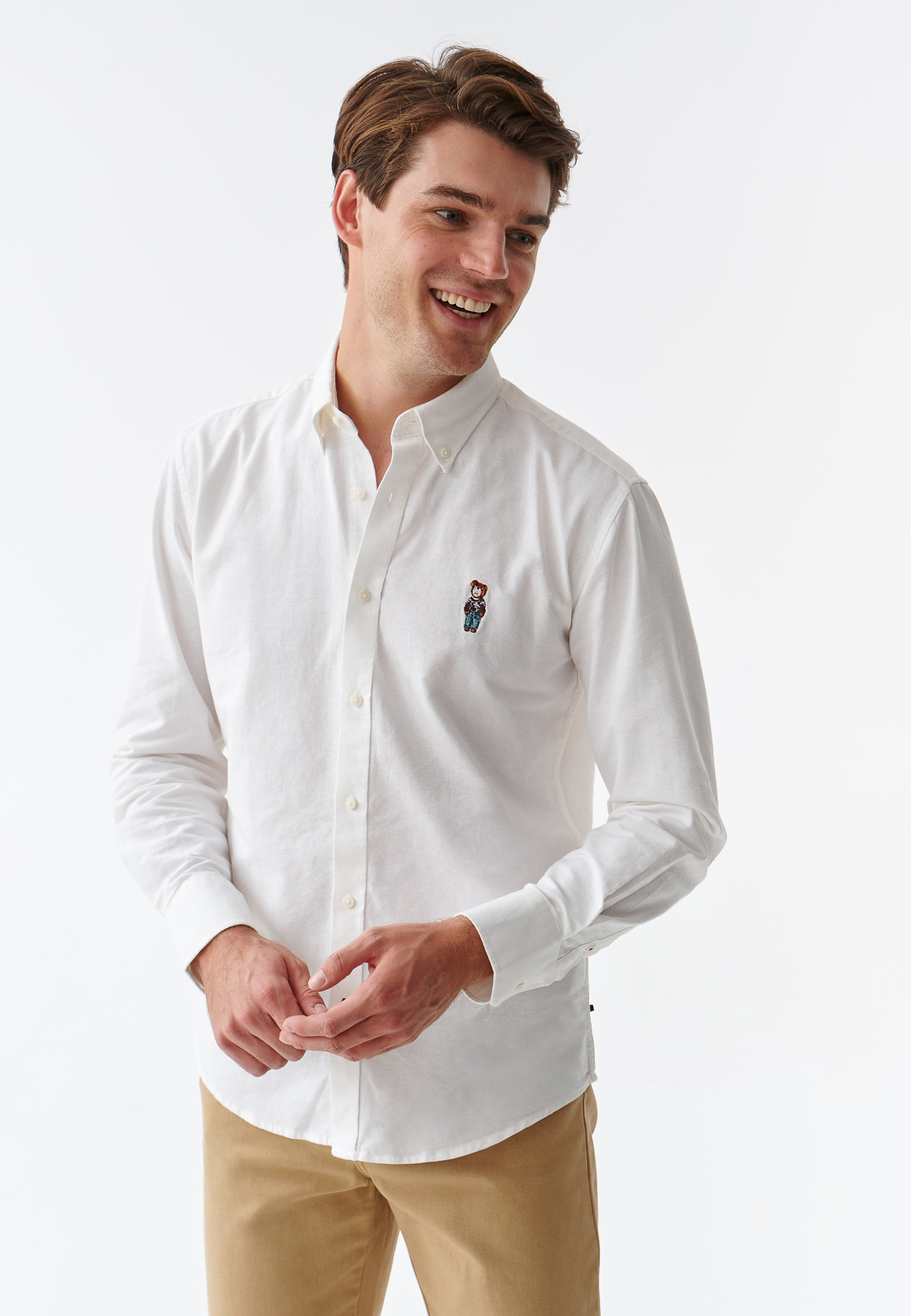 KLASYCZNA KOSZULA MĘSKA Z DŁUGIM RĘKAWEM FIRSTIE 3 MODERN BIAŁY 2