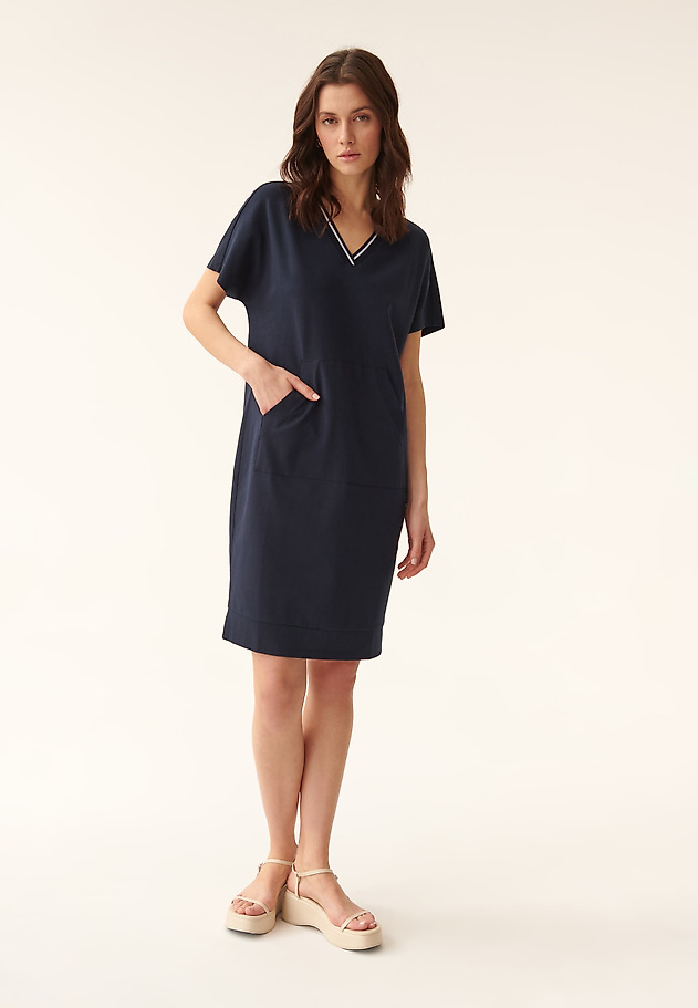 LADIES' SHORT SLEEVE MAXI DRESS SIMONA LADIES' SHORT SLEEVE MAXI DRESS SIMONA GRANATOWY 1