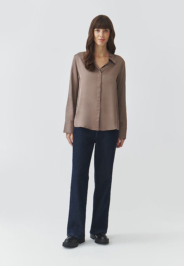 CLASSIC LADIES' WOVEN SHIRT — NIKALI 3 CLASSIC LADIES' WOVEN SHIRT — NIKALI 3 BEŻOWY 2