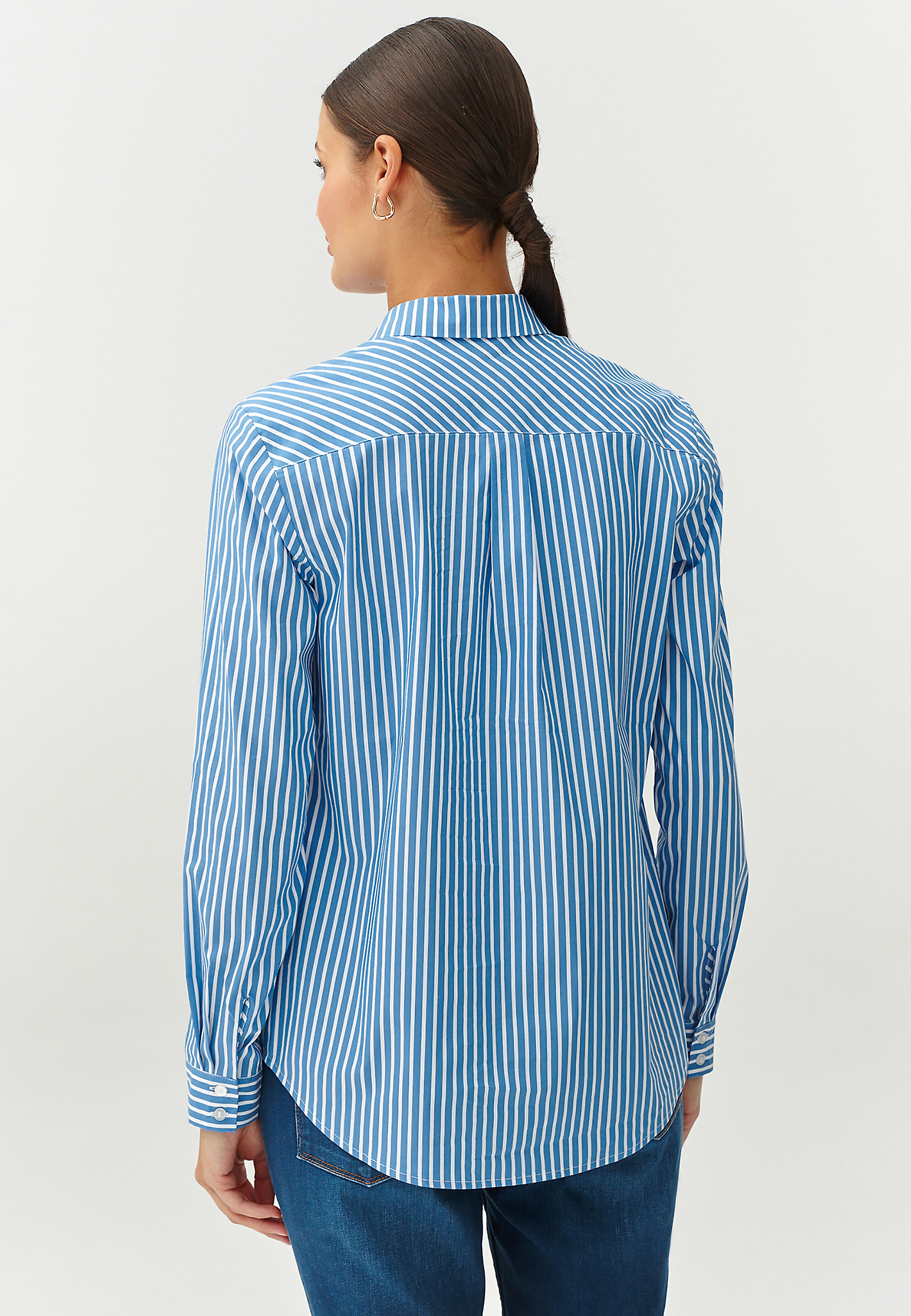 LADIES’ STRIPED SHIRT - GONIKO LADIES’ STRIPED SHIRT - GONIKO BLUE 94533