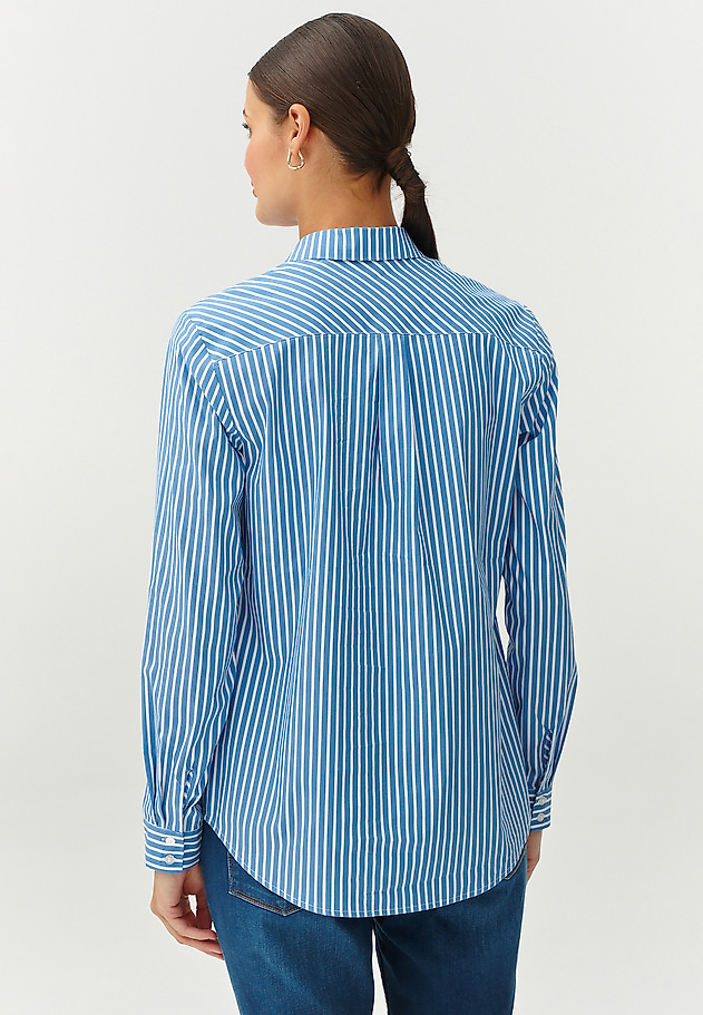 LADIES’ STRIPED SHIRT - GONIKO LADIES’ STRIPED SHIRT - GONIKO BLUE 4