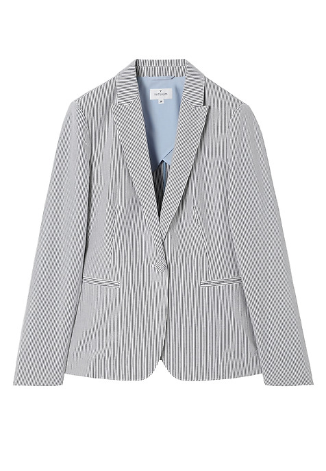 BLAZER DIN BUMBAC CU DUNGHI - KAREMA MULTICOLOR 2