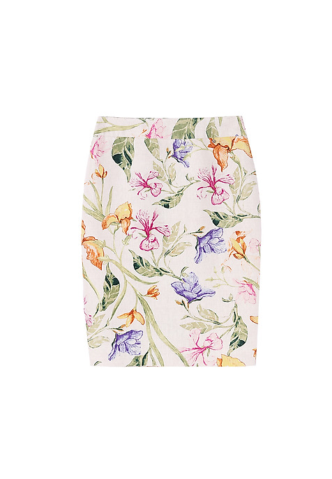 LINEN PENCIL SKIRT PARMA 1 MULTICOLOR 2