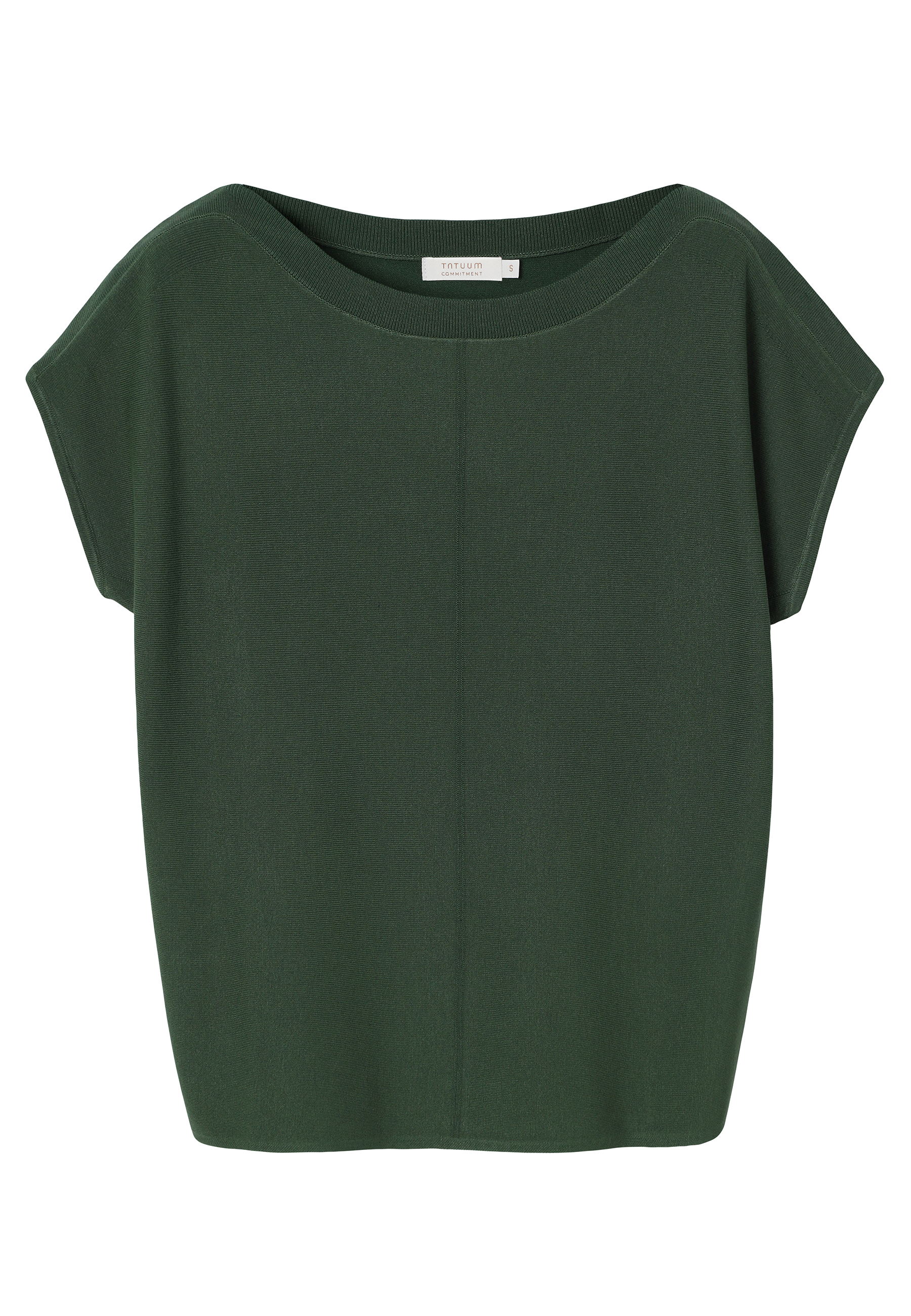 DZIANINOWA BLUZKA Z WISKOZĄ LENZING™ ECOVERO™ - IVENI ZIELONY 2