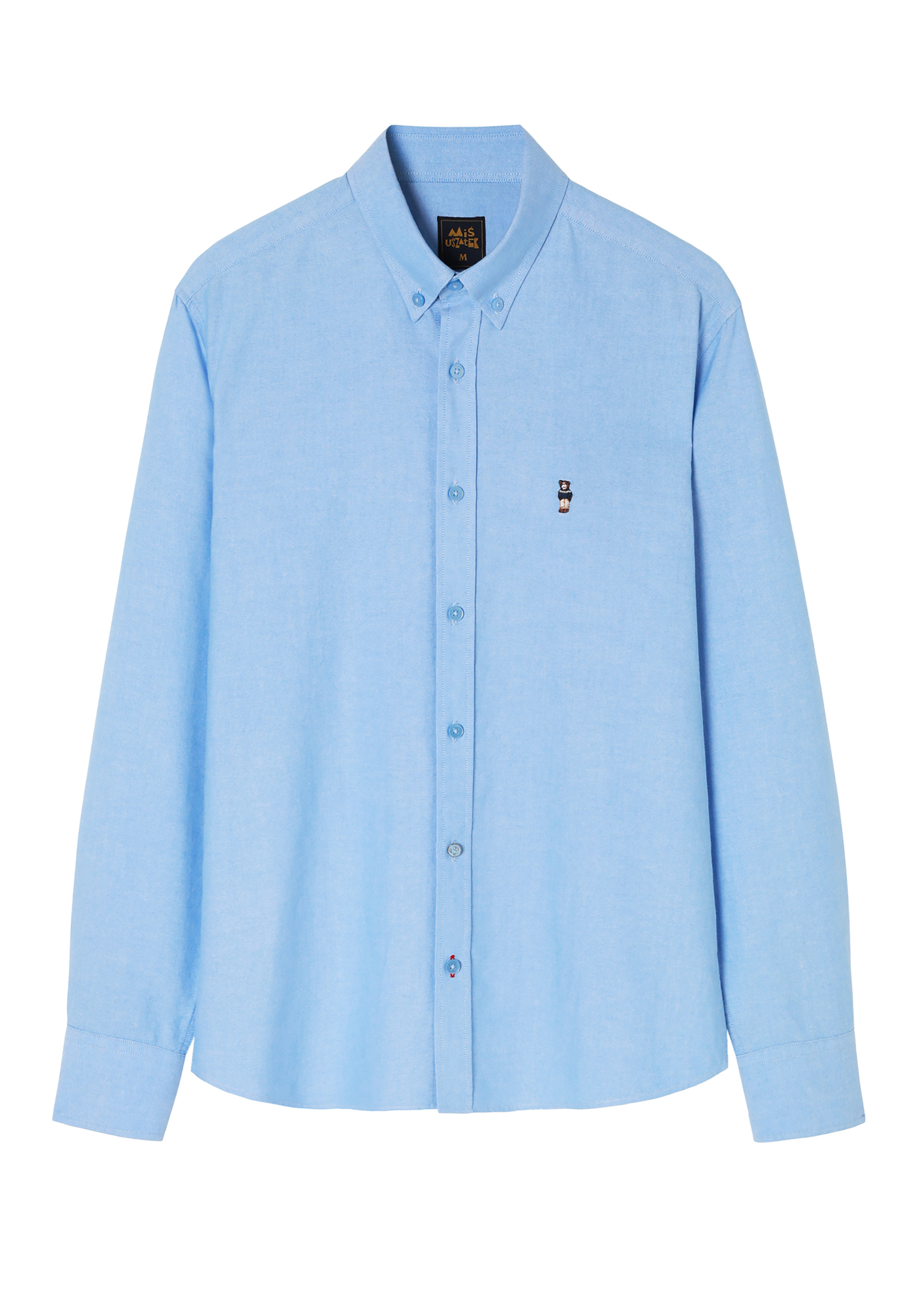 MEN'S COTTON SHIRT WITH A FITTED CUT - MARCO 3 SLIM BLUE 2