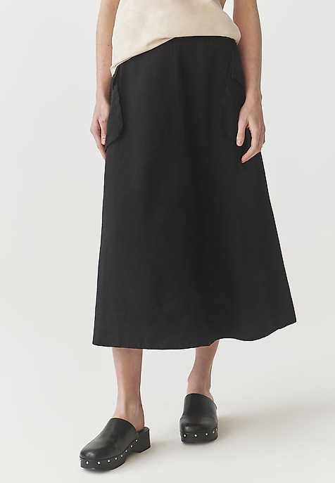 LADIES’ BREATHABLE SKIRT WITH SEWN-IN POCKETS - KONI 2 BLACK 2
