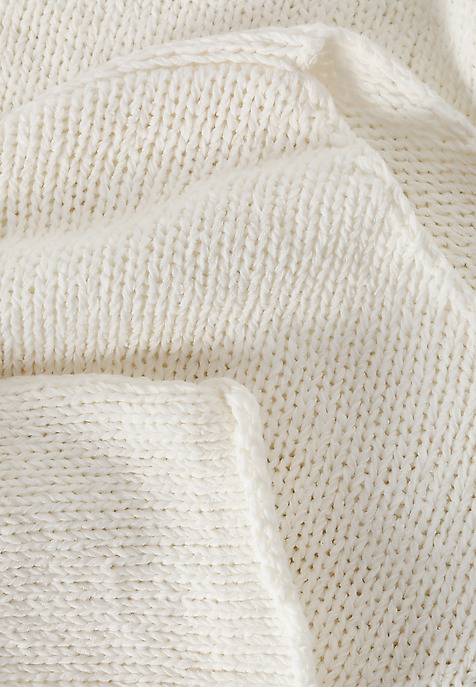SWETER Z BAWEŁNIANEJ PRZĘDZY — ALYA ECRU 2