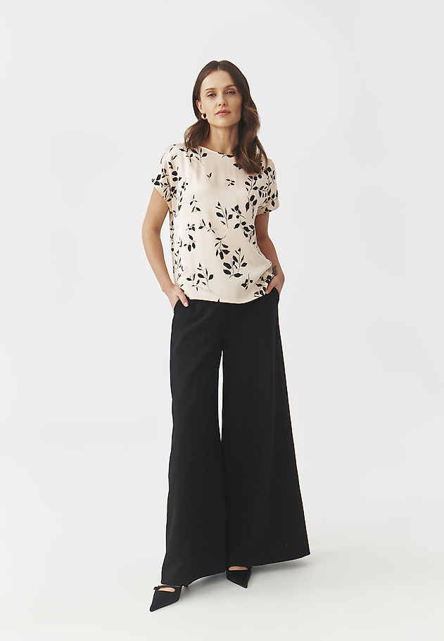 ELEGANT TROUSERS WITH A WIDE LEG — MANIKIMIA 1 ELEGANT TROUSERS WITH A WIDE LEG — MANIKIMIA 1 CZARNY 5
