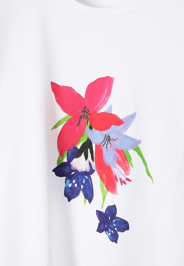 COTTON T-SHIRT - MALATI 2 COTTON T-SHIRT - MALATI 2 BIAŁY 6