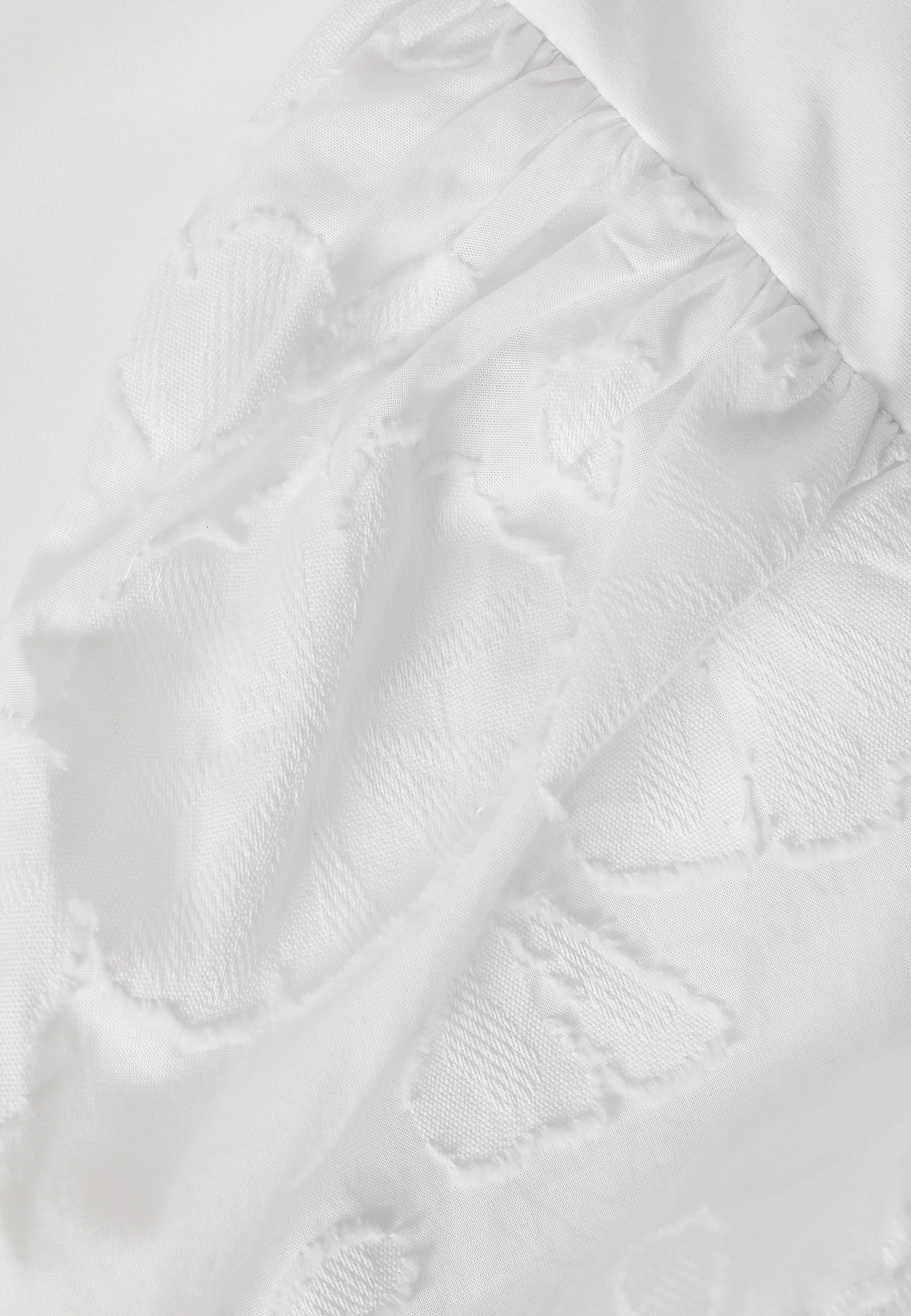 BAWEŁNIANA BLUZKA Z BUFKAMI - RIKA BIAŁY 2