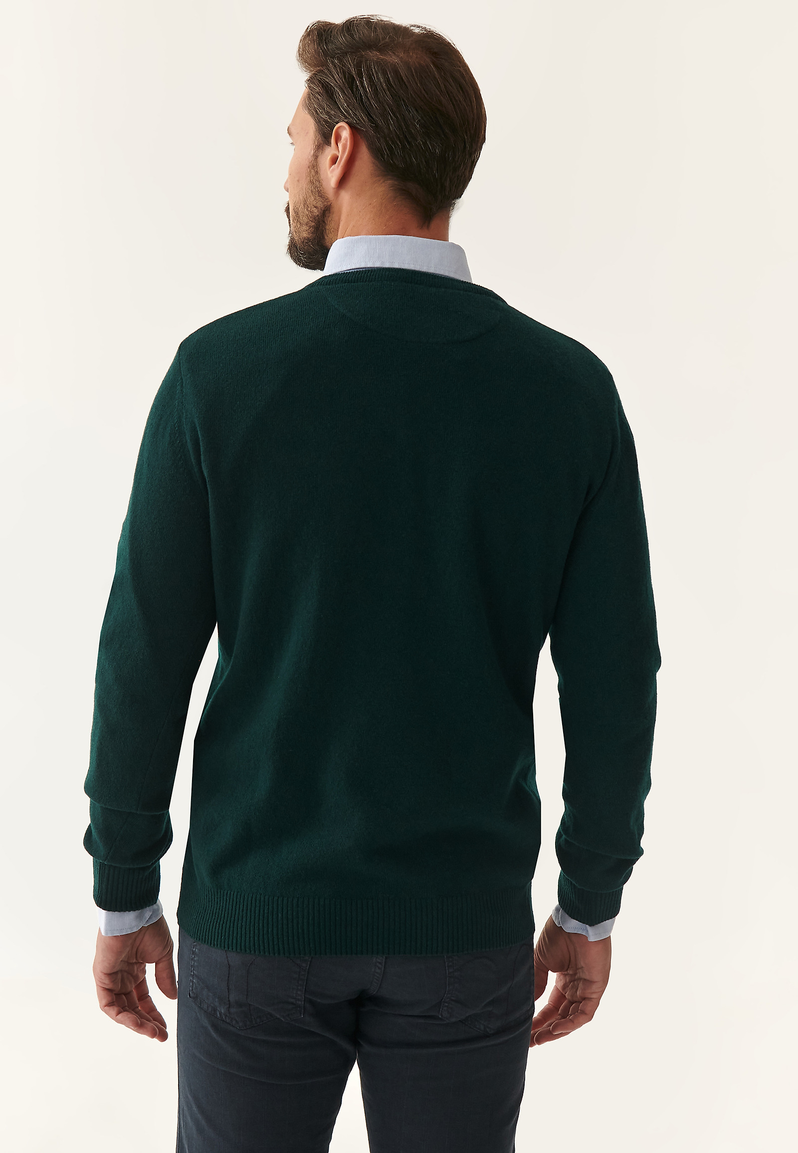 WEŁNIANY SWETER MĘSKI MARK 1 WEŁNIANY SWETER MĘSKI MARK 1 ZIELONY 83181