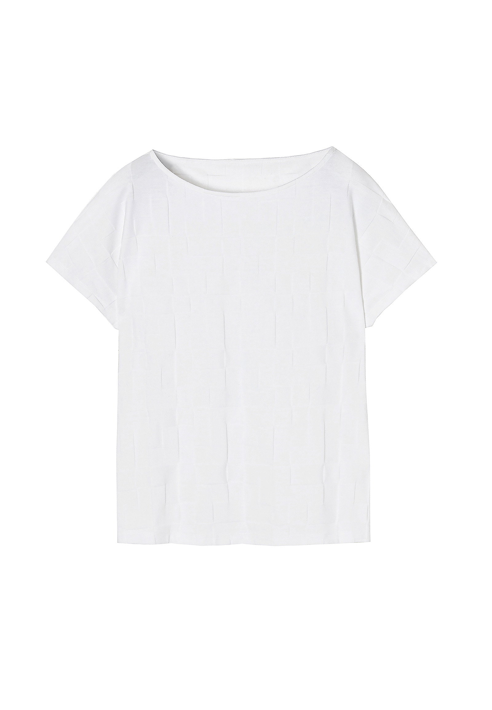 STRUCTURAL KNIT LADIES' BLOUSE AMERIA STRUCTURAL KNIT LADIES' BLOUSE AMERIA WHITE 79865
