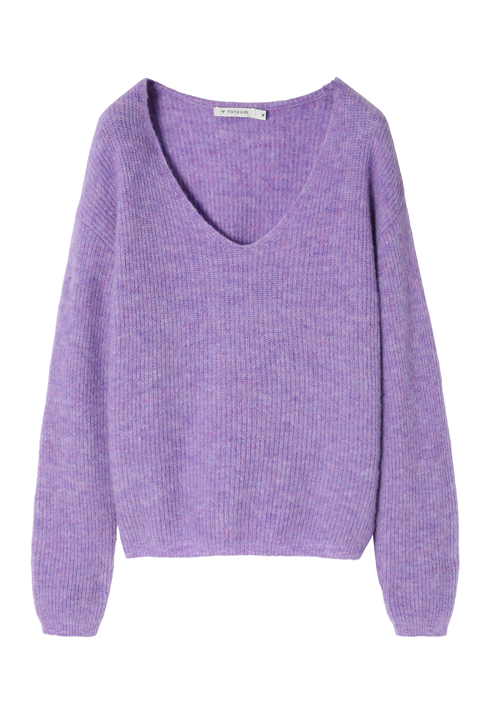 LADIES' CASUAL LONG SLEEVE SWEATER - SOLO 2 LADIES' CASUAL LONG SLEEVE SWEATER - SOLO 2 PURPLE 100435