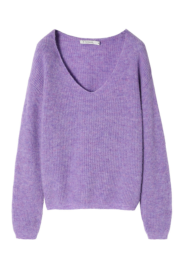 LADIES' CASUAL LONG SLEEVE SWEATER - SOLO 2 LADIES' CASUAL LONG SLEEVE SWEATER - SOLO 2 PURPLE 6