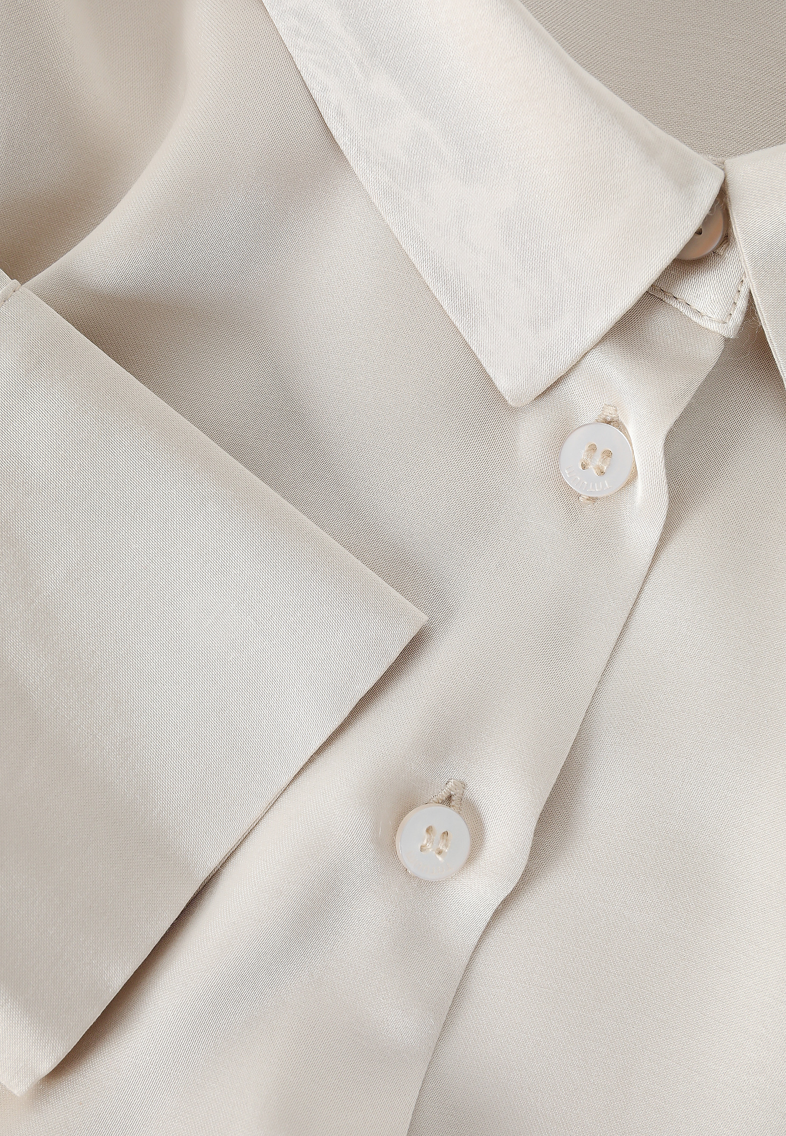 SATIN VISCOSE SHIRT - NIKA 1 SATIN VISCOSE SHIRT - NIKA 1 BEIGE 113742